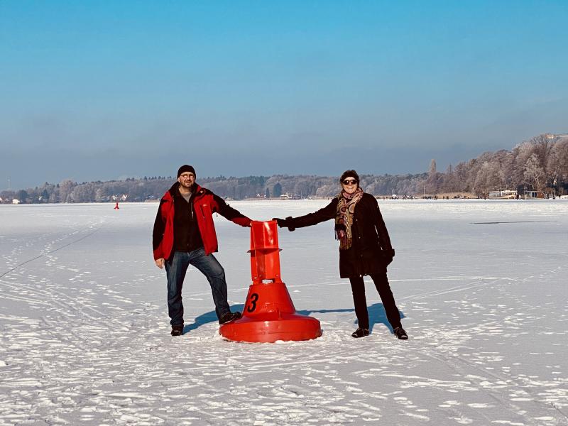 Jürgen und Bärbel Fischer, 2021 auf der Havel